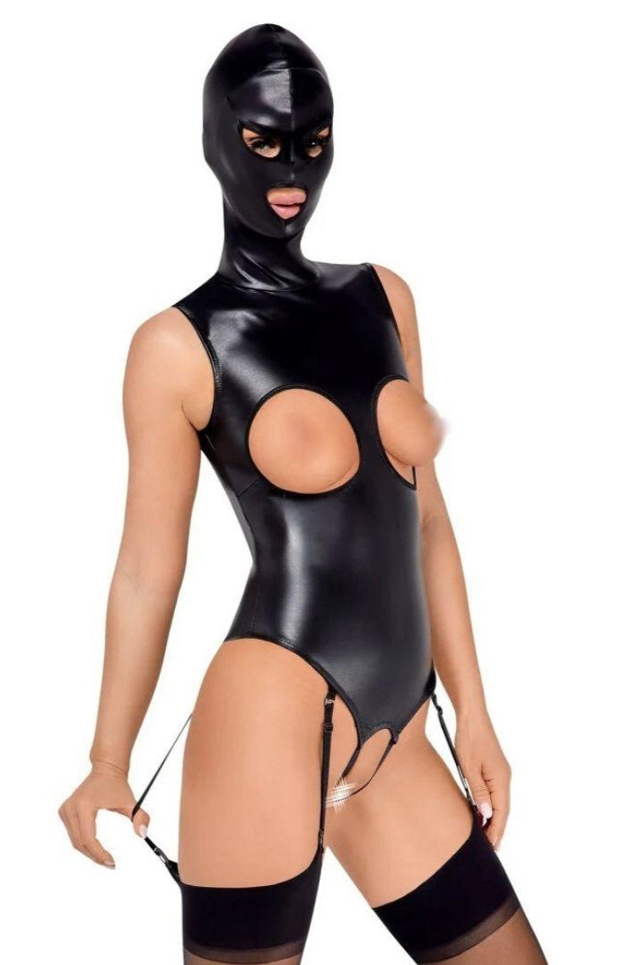 Bad Kitty - Crotchless Suspender Body with Mask