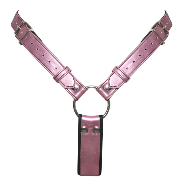 Bad Kitty - Dildo Thong  - Pink Metallic - PU Leather