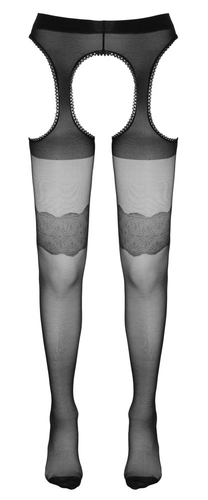 Cottelli Legwear - Crotchless Suspender Tights