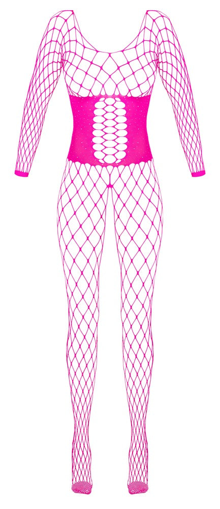 Fantasy -  Sensual Crotchless Pink Catsuit