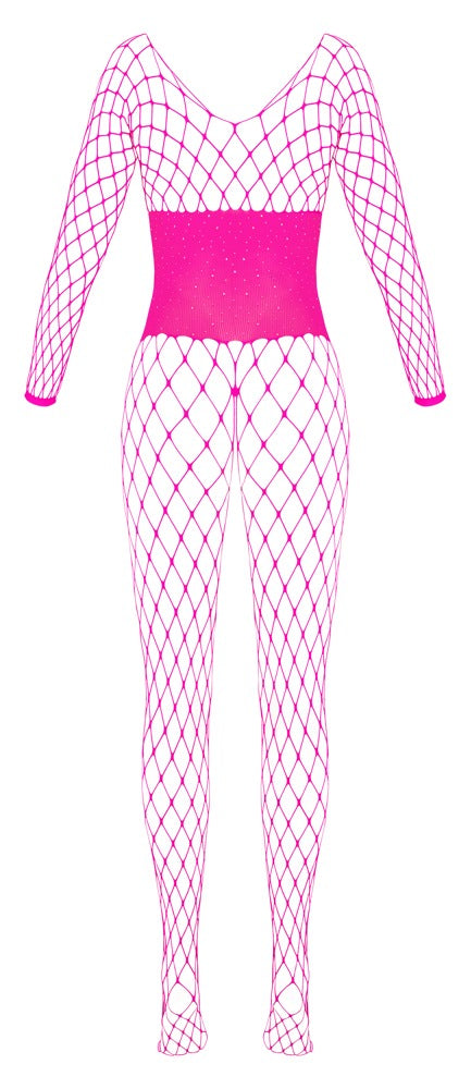 Fantasy -  Sensual Crotchless Pink Catsuit