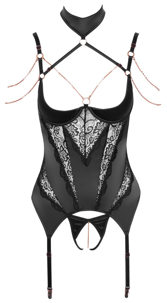 Abierta Fina - Satin Bodysuit