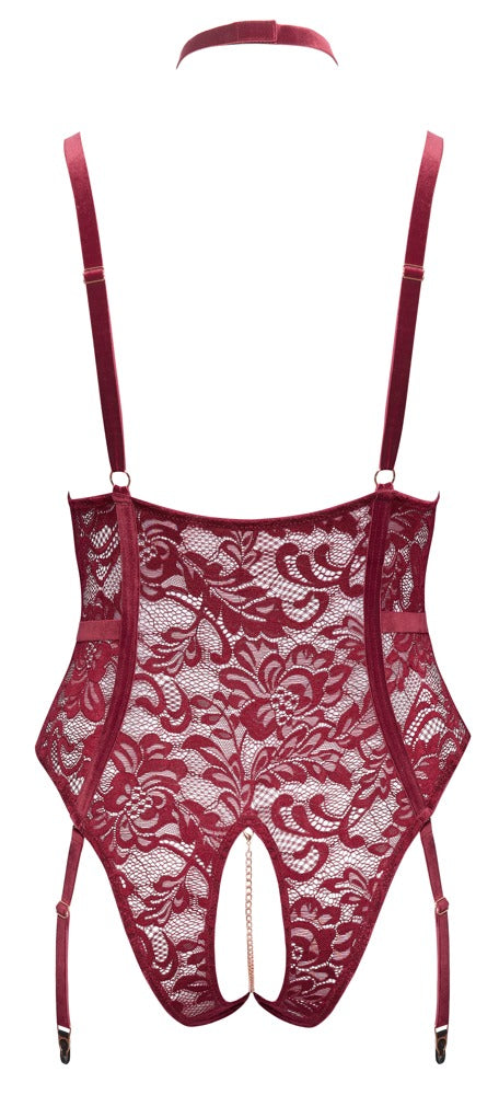 Cottelli - Dark Red Crotchless Body