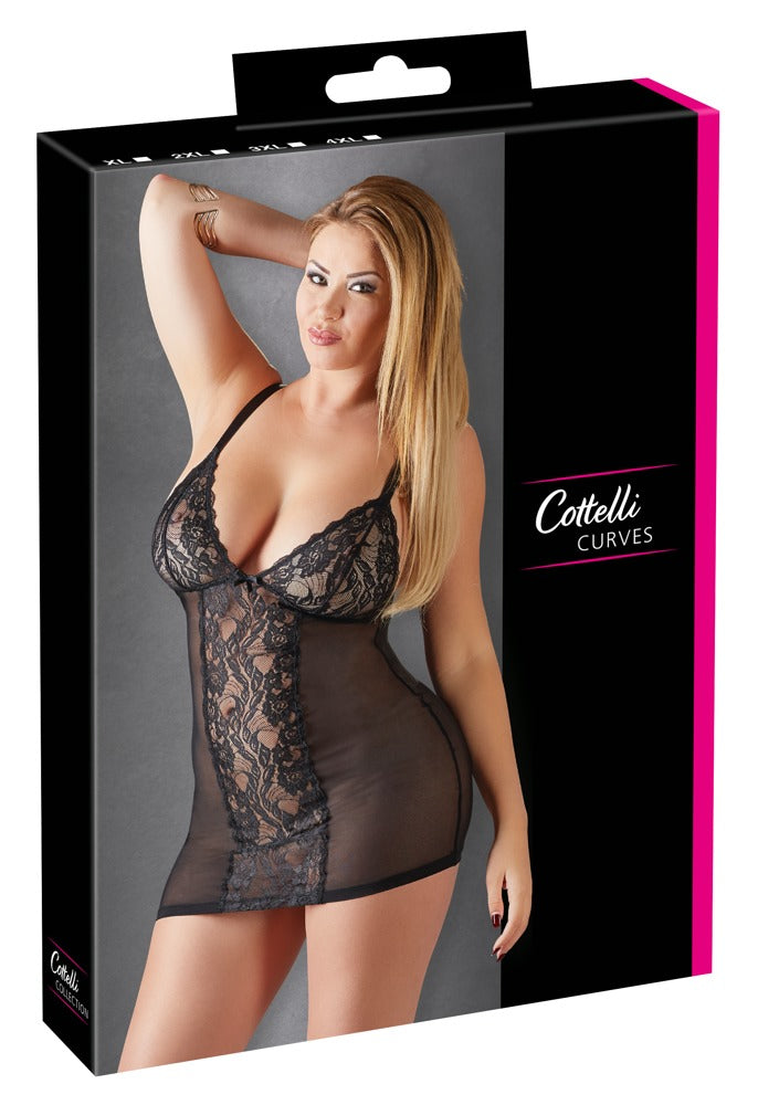Cottelli - Black Lace Dress