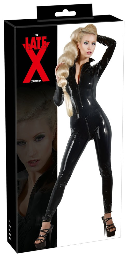 LATE X - Black Latex Catsuit