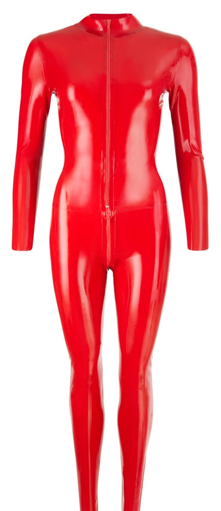 LATE X - Red Latex Catsuit