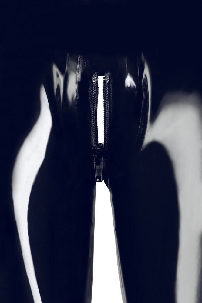 LATE X - Black Latex Legging