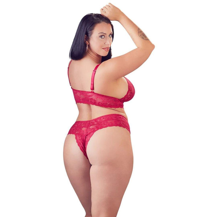 Cottelli - Delicate Red Lace Two-Piece
