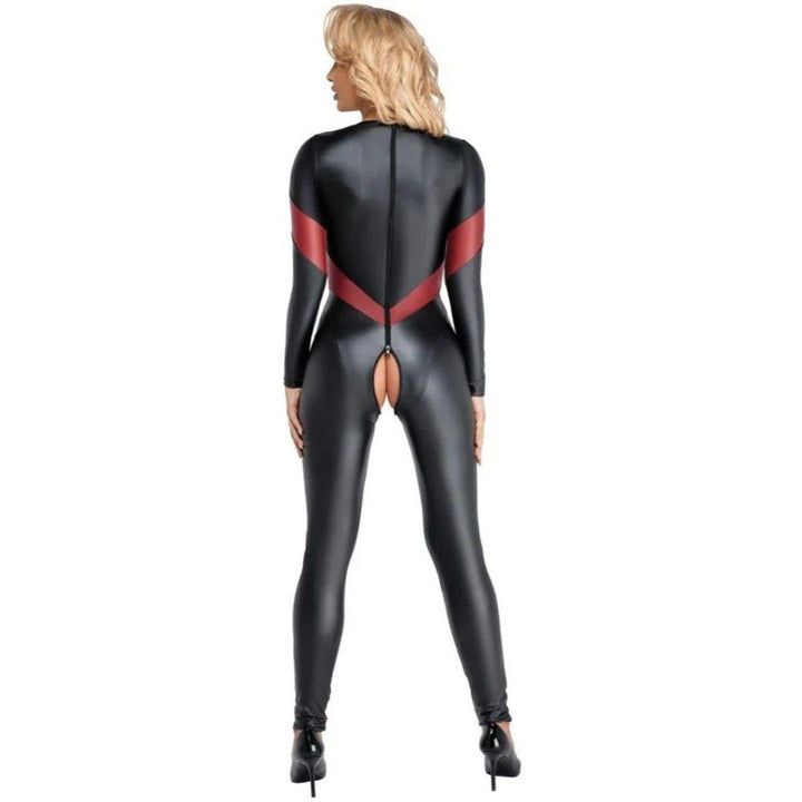 Cottelli Party - Black and Red Jumpsuit